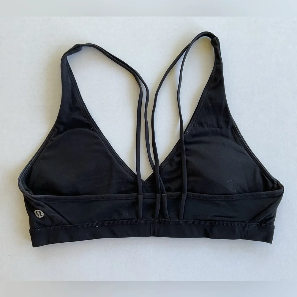 Lululemon Freely Flexed Bra Black Sports Bra Women's Size 8 - Picture 4 of 5